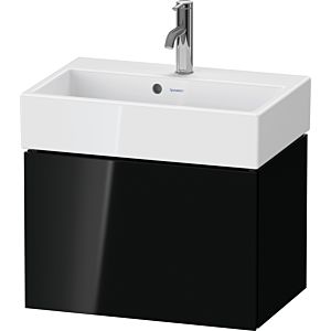 Duravit L-Cube vanity unit LC611904040 58.4x39.1x39.4cm, 1 drawer, wall-mounted, black high gloss