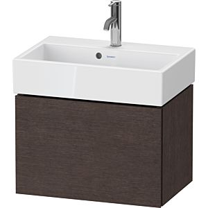 Duravit L-Cube vanity unit LC611907272 58.4x39.1x39.4cm, 1 drawer, wall-mounted, brushed dark oak