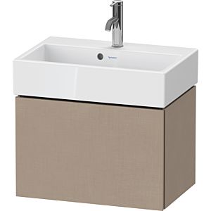 Duravit L-Cube meuble sous-vasque LC611907575 58,4x39,1x39,4cm, 1 tiroir, mural, lin