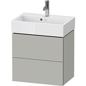 Duravit L-Cube vanity unit LC621900707 58.4x39.1x54.4cm, 2 drawers, wall-mounted, concrete gray matt