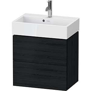 Duravit L-Cube vanity unit LC621901616 58.4x39.1x54.4cm, 2 drawers, wall-mounted, black oak