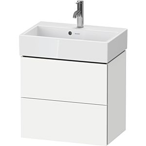 Duravit L-Cube Waschtisch-Unterschrank LC621901818 58,4x39,1x54,4cm, 2 Schubkästen, wandhängend, weiß matt