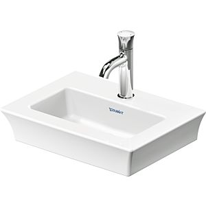Duravit White Tulip meuble lave-mains 07374500411 45x33cm, sans trop-plein, avec banc à trou pour robinetterie, avec trou pour robinetterie, blanc WonderGliss