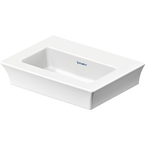 Duravit White Tulip lave-mains 0737450070 45x33cm, sans trop-plein, avec plage de robinetterie, sans trou pour robinetterie