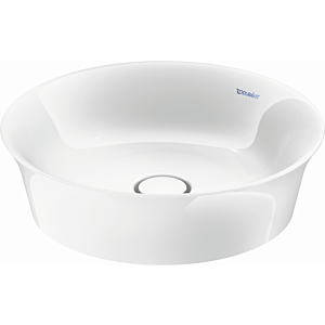 Duravit White Tulip countertop washbasin 23624300791 Ø 43cm, without tap hole, overflow, tap hole bank, white WonderGliss