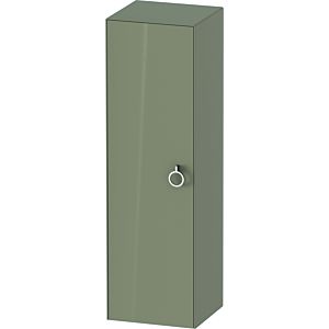 Duravit White Tulip Halbhochschrank WT1333LH2H2 40 x 36 cm, Steingrau Hochglanz, 1 Türe links mit Griff, 3 Glasfachböden