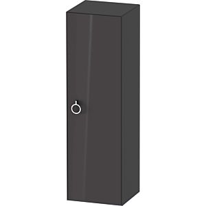 Duravit White Tulip mi-haute WT1333RH1H1 40 x 36 cm, Graphit brillant, 2000 porte à droite avec poignée, 3 étagères en verre
