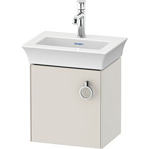Duravit White Tulip Waschtisch-Unterschrank WT4250L3939 38,4 x 29,8 cm, Nordic Weiß Seidenmatt, wandhängend, 1 Türe mit Griff, links