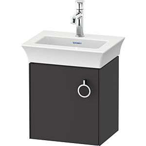 Duravit White Tulip vasque WT4250L5858 38,4 x 29,8 cm, Graphit mat, 2000 , porte match3 avec poignée, gauche