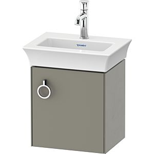 Duravit White Tulip sous lavabo WT4250R9292 38,4 x 29,8 cm, Steingrau Seidenmatt , montage mural, 2000 porte avec poignée, droite