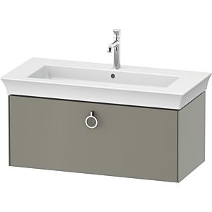 Duravit White Tulip vanity unit WT425209292 98.4 x 45.8 cm, Steingrau Seidenmatt , wall- 2000 , match3 pull-out with handle