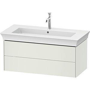 Duravit White Tulip meuble sous-vasque WT434203636 98,4 x 45,8 cm, Weiß Seidenmatt , suspendu, 2 tiroirs