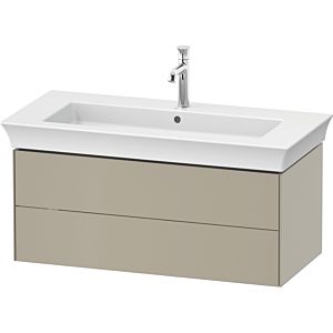 Duravit White Tulip meuble sous-vasque WT434206060 98,4 x 45,8 cm, Taupe Seidenmatt , suspendu, 2 tiroirs