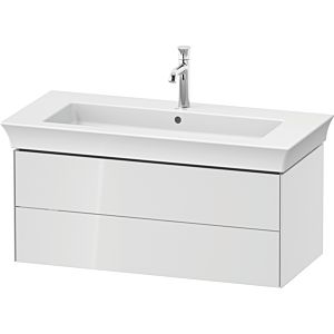 Duravit White Tulip meuble sous-vasque WT434208585 98,4 x 45,8 cm, Blanc Brillant , suspendu, 2 tiroirs