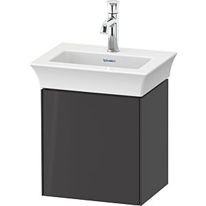 Duravit White Tulip sous lavabo WT4240RH1H1 38,4 x 29,8 cm, Graphit brillant, montage mural, porte 2000 , droite