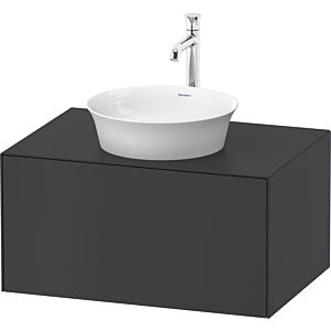 Duravit White Tulip vasque match0 WT497505858 80 x 55 cm, Graphit mat, 2000 , coulissant 2000 , plaque console match3