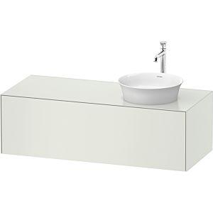 Duravit White Tulip WT4977R3636 130 x 55 cm, Weiß Seidenmatt , wall-mounted, 2000 pull-out, 2000 console plate, basin on the right