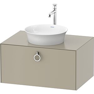 Duravit White Tulip WT498006060 80 x 55 cm, Taupe Seidenmatt , 2000 , coulissant match3 avec poignée, plaque console 2000