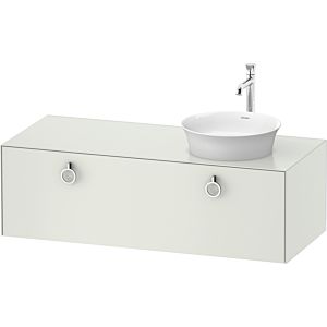 Duravit White Tulip WT4982R3636 130 x 55 cm, Weiß Seidenmatt , wall-mounted, 2000 pull-out with handle, basin on the right