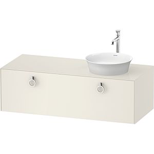 Duravit White Tulip WT4982RH4H4 130 x 55 cm, Nordic White High Gloss , wall-mounted, 2000 pull-out with handle, basin on the right