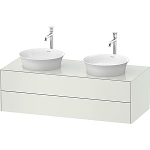 Duravit White Tulip meuble sous-vasque WT4988B3636 130 x 55 cm, Weiß Seidenmatt , suspendu, 2 tiroirs, 2000 , vasque des deux côtés