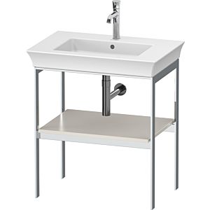 Duravit White Tulip Waschtisch-Konsole WT454003939 68,4 x 45 cm, Nordic Weiß Seidenmatt, bodenstehend, Metall