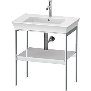 Duravit White Tulip console pour lavabo WT454008585 68,4 x 45 cm, Blanc Brillant , sur pied, métal