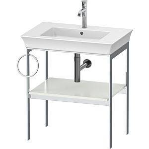 Duravit White Tulip console de lavabo WT4543L3636 68,4 x 45 cm, Weiß Seidenmatt , sur pied, métal, 2000 porte-serviettes gauche