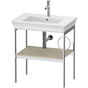 Duravit White Tulip -lavabo WT4543RH3H3 68,4 x 45 cm, Taupe Hochglanz , à poser, métal, 2000 porte-serviettes droite