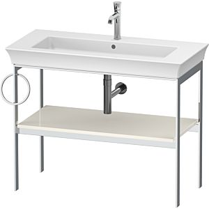 Duravit White Tulip washbasin console WT4544LH4H4 98.4 x 45 cm, Nordic White High Gloss , floor-standing, metal, 2000 towel rail on the left