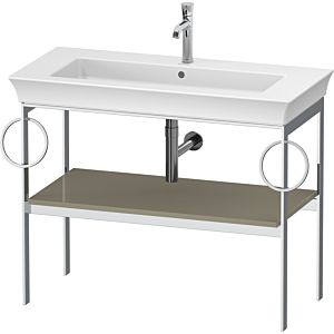 Duravit White Tulip console WT4547BH2H2 98.4 x Steingrau Hochglanz floor standing metal 801 towel rail
