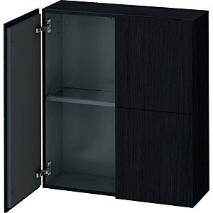 L-Cube Duravit haute LC116701616 70x24,3x80cm, 2 portes, Eiche schwarz