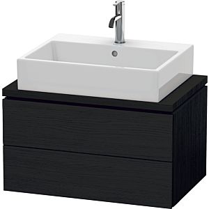 Duravit L-Cube meuble sous-vasque LC580601616 72 x 47,7 cm, Eiche schwarz , pour console, 2 tiroirs