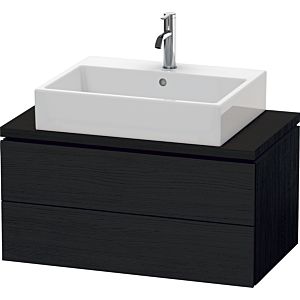 Duravit L-Cube meuble sous-vasque LC580701616 82 x 47,7 cm, Eiche schwarz , pour console, 2 tiroirs
