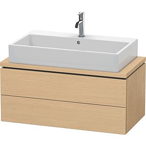 Duravit L-Cube Waschtisch-Unterschrank LC580803030 92 x 47,7 cm, Eiche natur, für Konsole, 2 Schubkästen