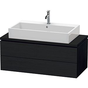 Duravit L-Cube Waschtisch-Unterschrank LC580901616 102 x 47,7 cm, Eiche schwarz, für Konsole, 2 Schubkästen