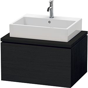 Duravit L-Cube meuble sous-vasque LC581101616 72 x 54,7 cm, Eiche schwarz , pour console, 1 coulissant