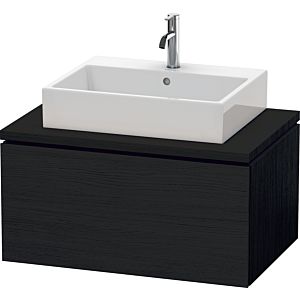 Duravit L-Cube meuble sous-vasque LC581201616 82 x 54,7 cm, Eiche schwarz , pour console, 1 coulissant