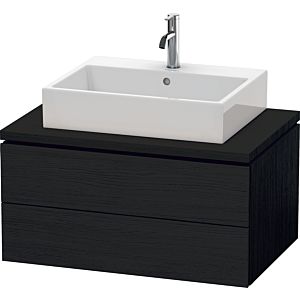 Duravit L-Cube meuble sous-vasque LC581701616 82 x 54,7 cm, Eiche schwarz , pour console, 2 tiroirs