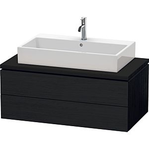 Duravit L-Cube meuble sous-vasque LC581901616 102 x 54,7 cm, Eiche schwarz , pour console, 2 tiroirs