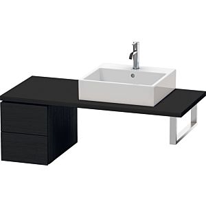 Duravit L-Cube meuble bas LC583501616 32 x 54,7 cm, Eiche schwarz , pour console, 2 tiroirs