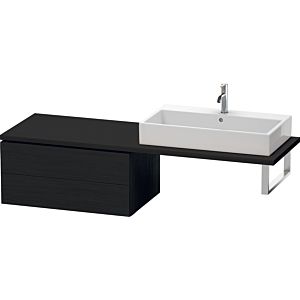 Duravit L-Cube meuble bas LC583901616 82 x 54,7 cm, Eiche schwarz , pour console, 2 tiroirs
