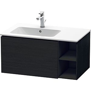 Duravit L-Cube Waschtisch-Unterschrank LC619101616 82x48,1x40cm, 1 Auszug, Becken links, Eiche schwarz