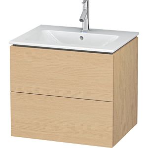 Duravit L-Cube vanity unit LC624003030 62 x 48, 2000 cm, Eiche natur , 2 drawers, wall-hung