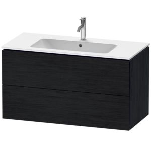 Duravit L-Cube vanity unit LC624201616 102 x 48, 2000 cm, Eiche schwarz , 2 drawers, wall-hung