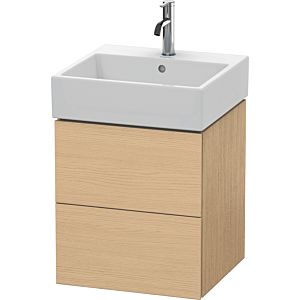 Duravit L-Cube meuble sous-vasque LC627403030 48,4 x 45,9 cm, Eiche natur , 2 tiroirs, suspendu