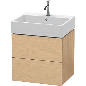 Duravit L-Cube meuble sous-vasque LC627503030 58,4x 45,9 cm, Eiche natur , 2 tiroirs, suspendu