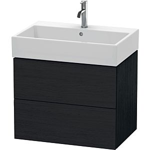 Duravit L-Cube vanity unit LC627601616 68.4 x 45.9 cm, Eiche schwarz , 2 drawers, wall-hung