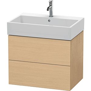 Duravit L-Cube Waschtisch-Unterschrank LC627603030 68,4 x 45,9 cm, Eiche natur, 2 Schubkästen, wandhängend