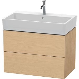 Duravit L-Cube Waschtisch-Unterschrank LC627703030 78,4x 45,9 cm, Eiche natur, 2 Schubkästen, wandhängend